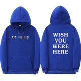 WISH YOU WERE HERE BLACK SWEATSHİRT | UNİSEX