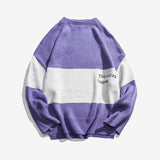 COLORFUL STRİPED BASİC SWEATER | UNİSEX