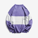 COLORFUL STRİPED BASİC SWEATER | UNİSEX